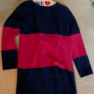 Jack size small navy blue and pink dress